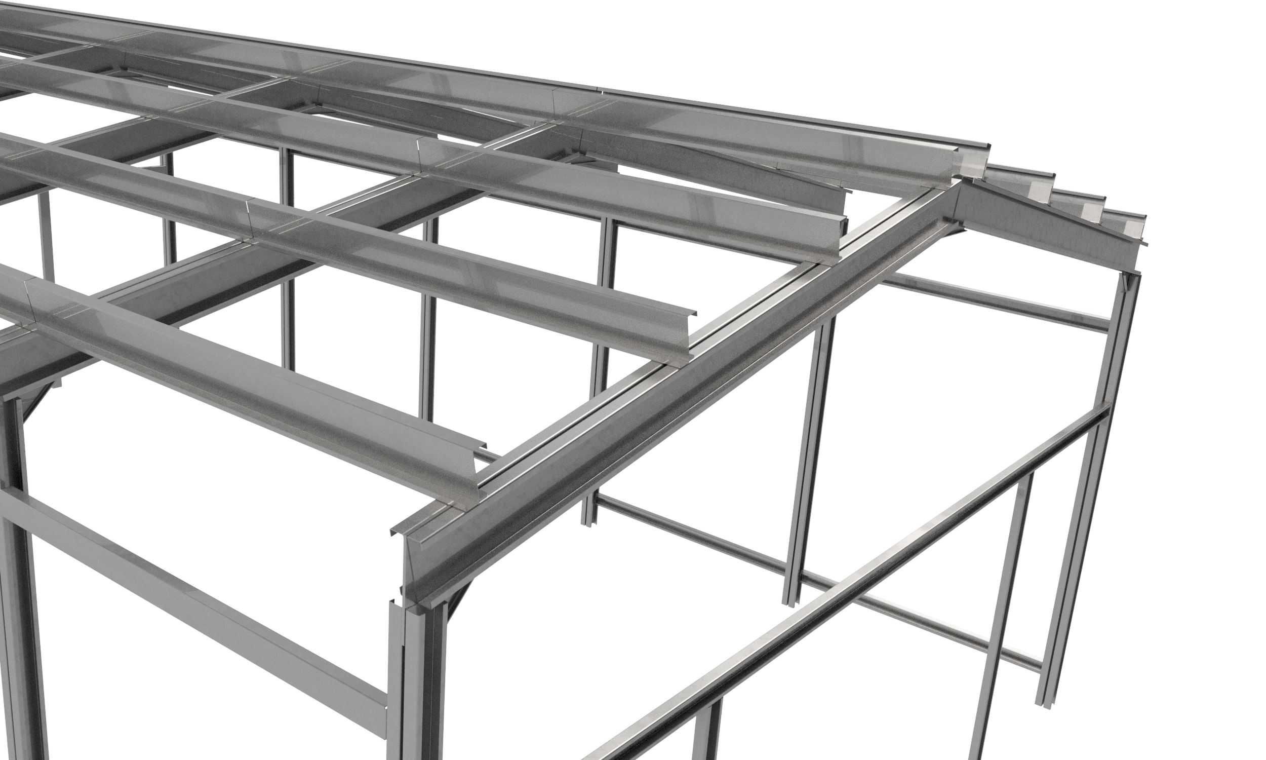 Projekt garaż, hala, magazyn szybka produkcja - montaż 6x9x3 ,  54m2