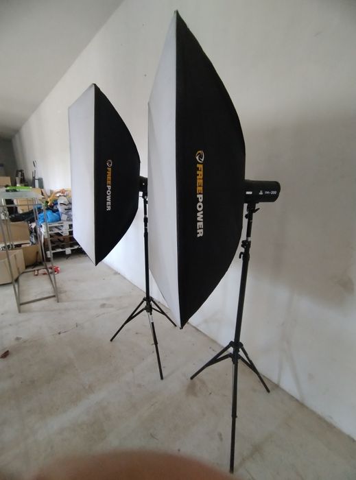 Jinbei Freepower dm2 200 softnob zestaw lampa studyjna błyskowa