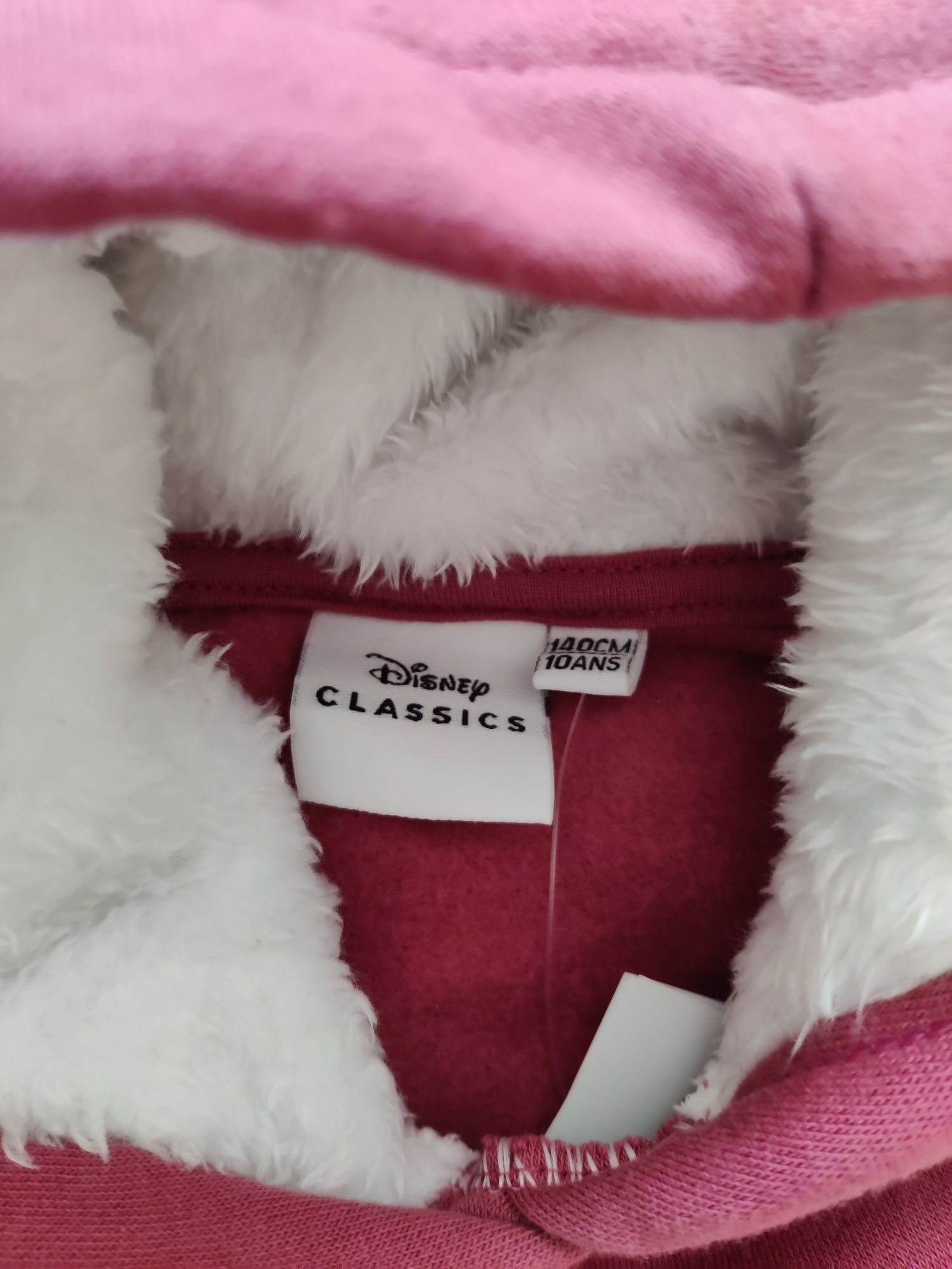 Sweatshirt Vertbaudet cardada com capuz, da Marie, tamanho 10 anos. No