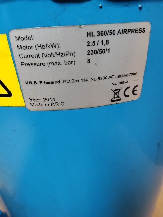 Kompresor pionowy Airpress HL 360/50 8 bar