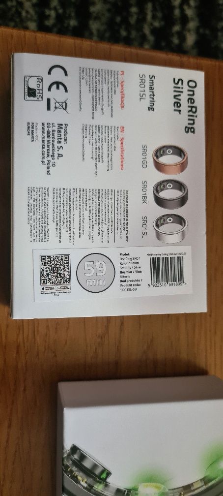 Smartring Manta OneRing Silver SR01SL