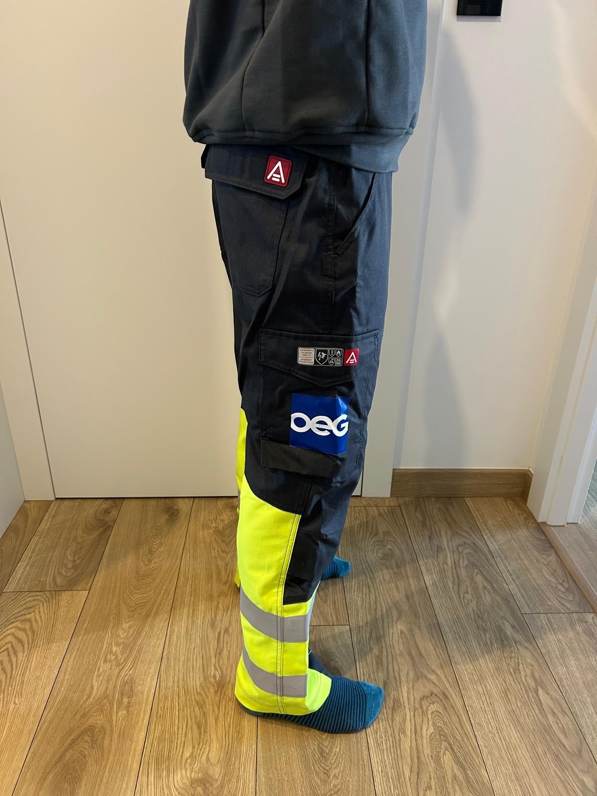 Spodnie trudnopalne, antyelektrostatyczne STRATA® ARC Hi-Viz