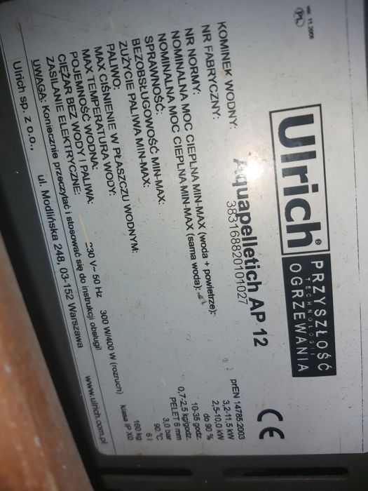 Piec / kominek na pellet