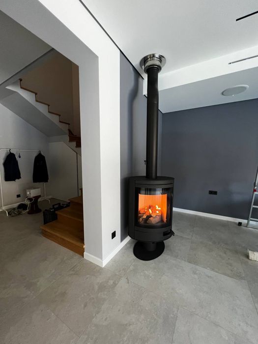 Встановлення камінів, печей, димотягів, Гільзація димоходу, Монтаж