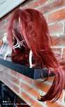 Peruka Premium Lace Front Ognisty Rudy Burgund NOWA HIT 2025