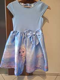 Sukienka , suknia balowa ELSA kraina lodu h&m dziewczynka 134-140