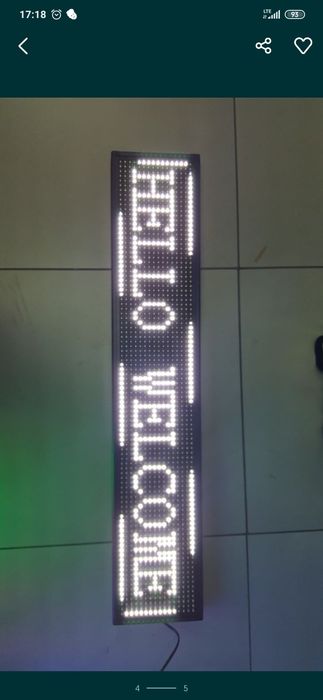 Tablica reklamowa Led baner led wyświetlacz Wi-Fi  różne kolory