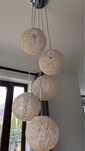 Lampa sufitowa kule Cocoon Pearls biała, używana