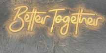 Napis neon led better together wesele slub usb