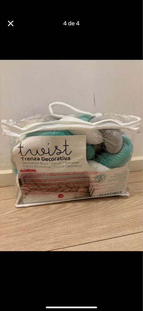 Trança para cama bebe a