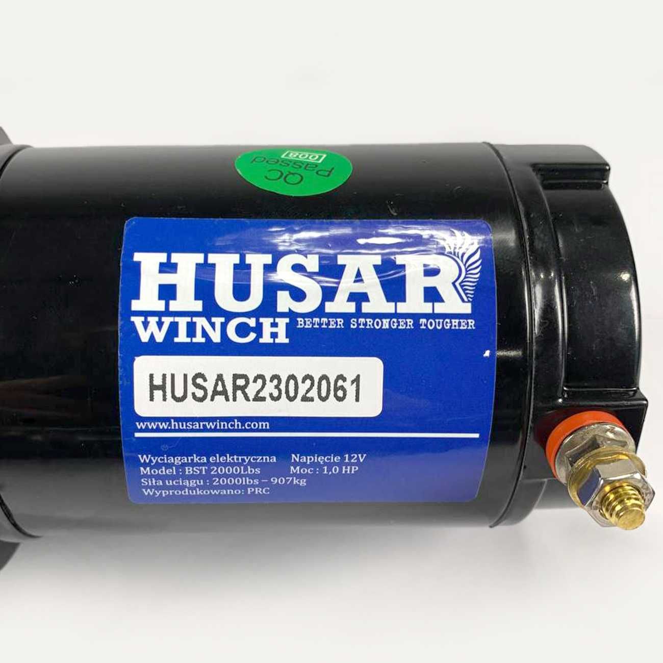 Лебідка електрична для квадроцикла 900кг, 12 В, трос 15 м Husar Польща