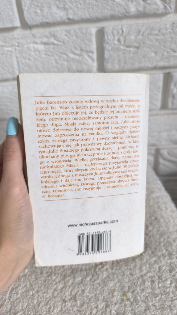 Zestaw 2 książek książki Nicholas Sparks Susan Phillips