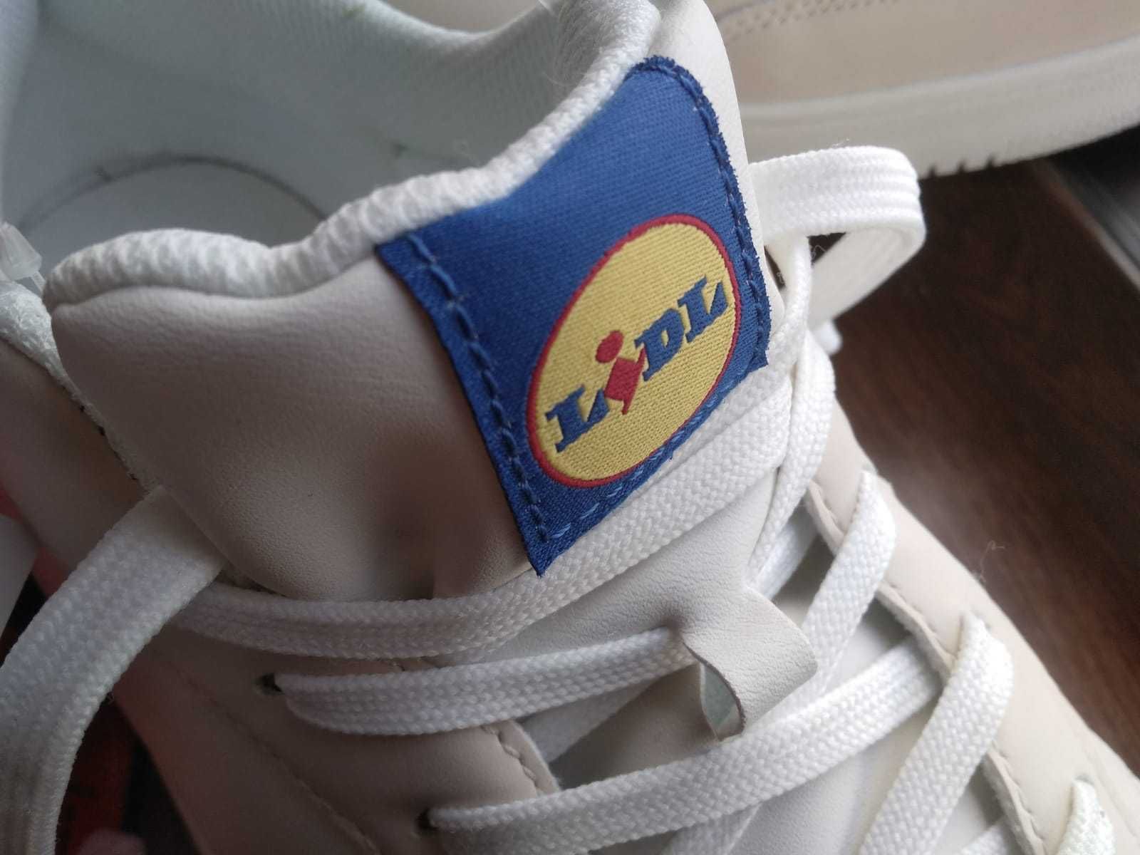 Nowe Sneakersy LIDL biało-beżowe LiDL kultowe LIDLOWE rozm.46