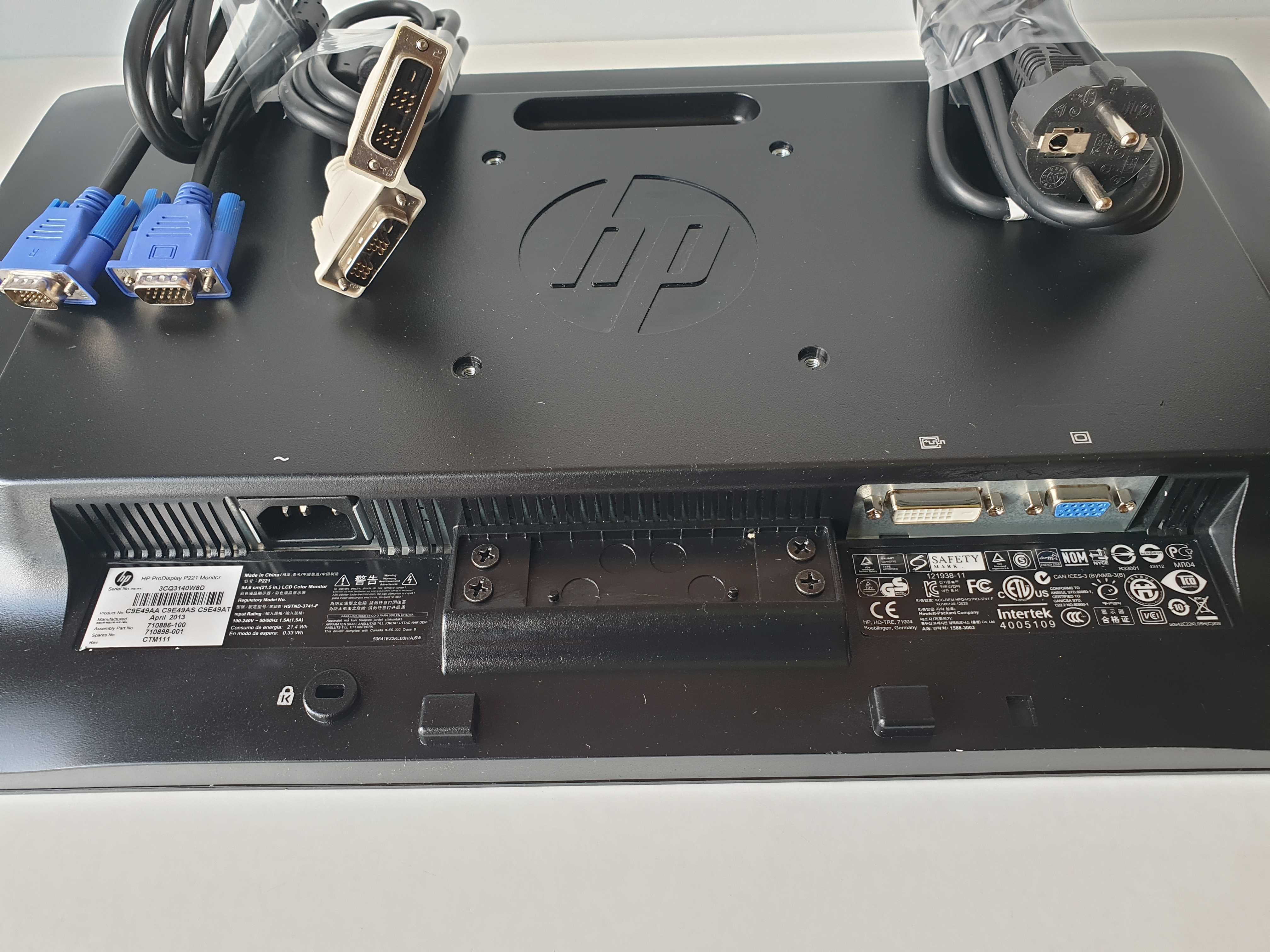 Монітор  22" HP ProDisplay P221  1920х1080   LED  TN + кабель VGA DVI