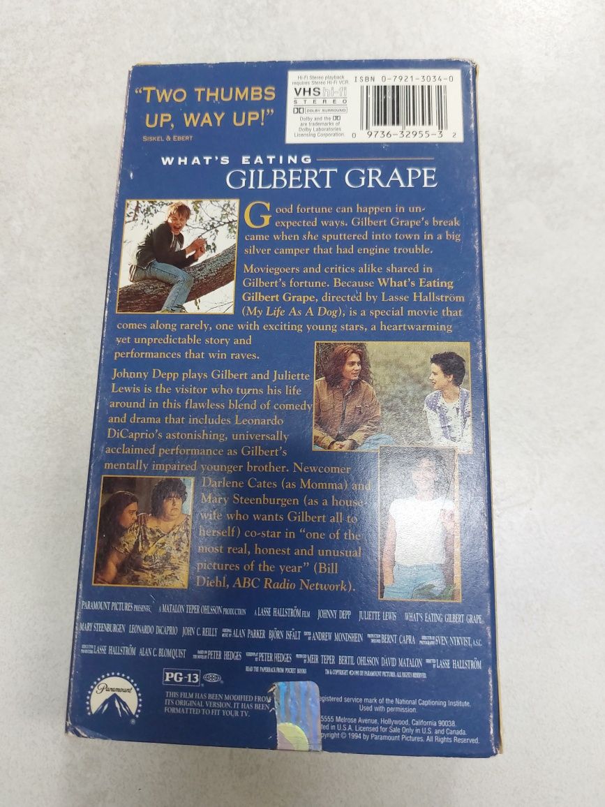 Whats eating  Gilbert Grape. Johnny Depp. Vhs