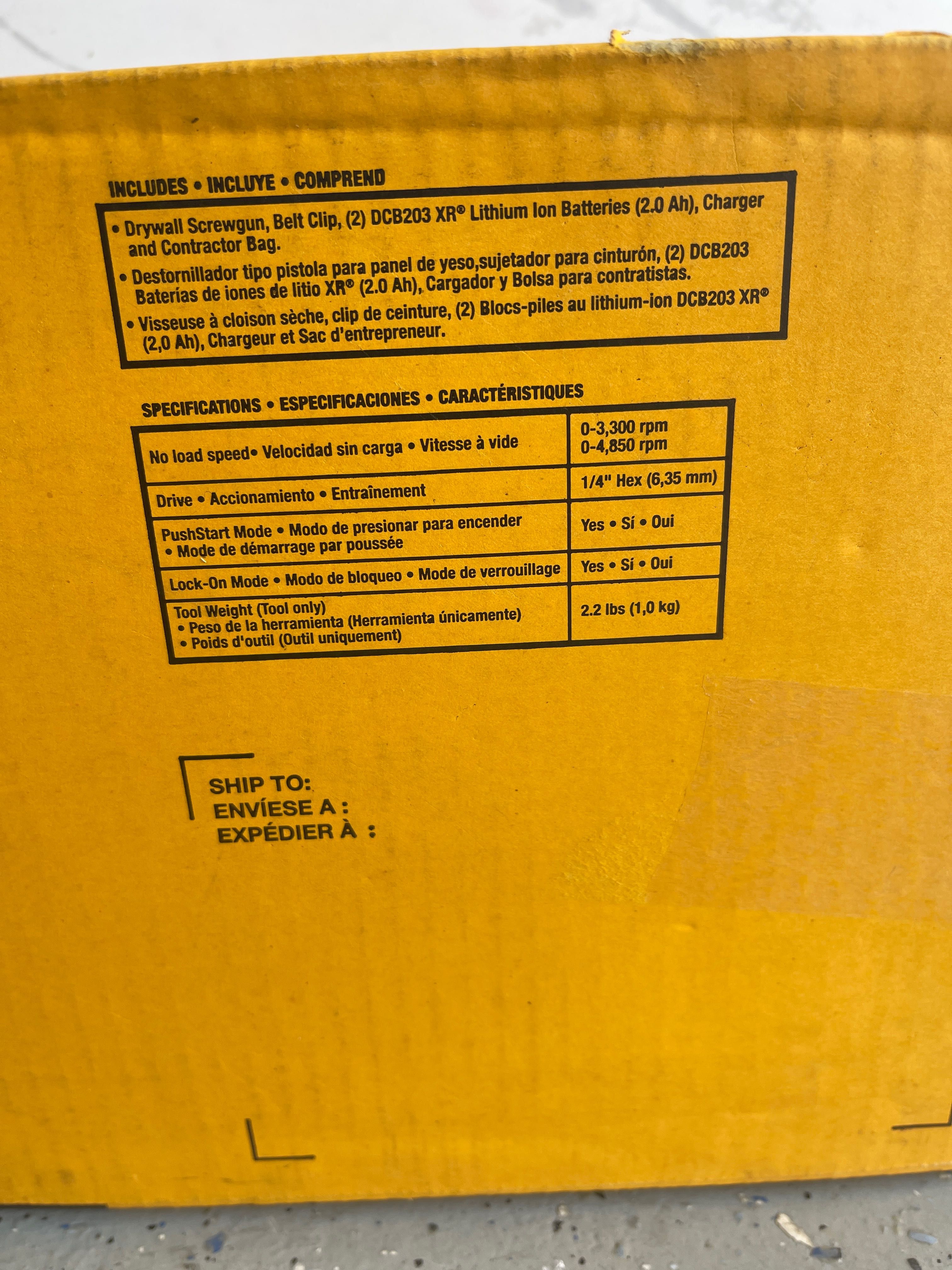 Dewalt Pladur NOVO  MODELO DCF 630
