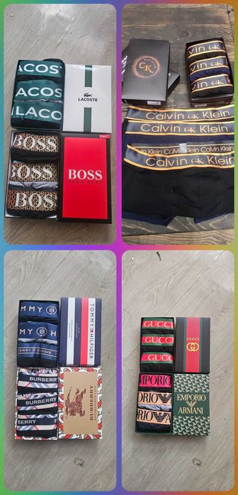 Zestaw komplet 3pak bokserki lacoste meskie hugo boss