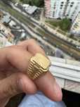 Anel ouro 19k bom preco
