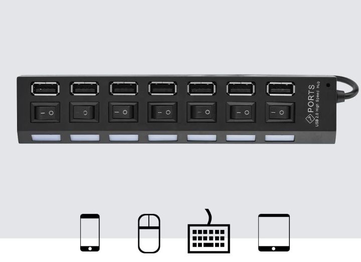 7 portowy hub USB