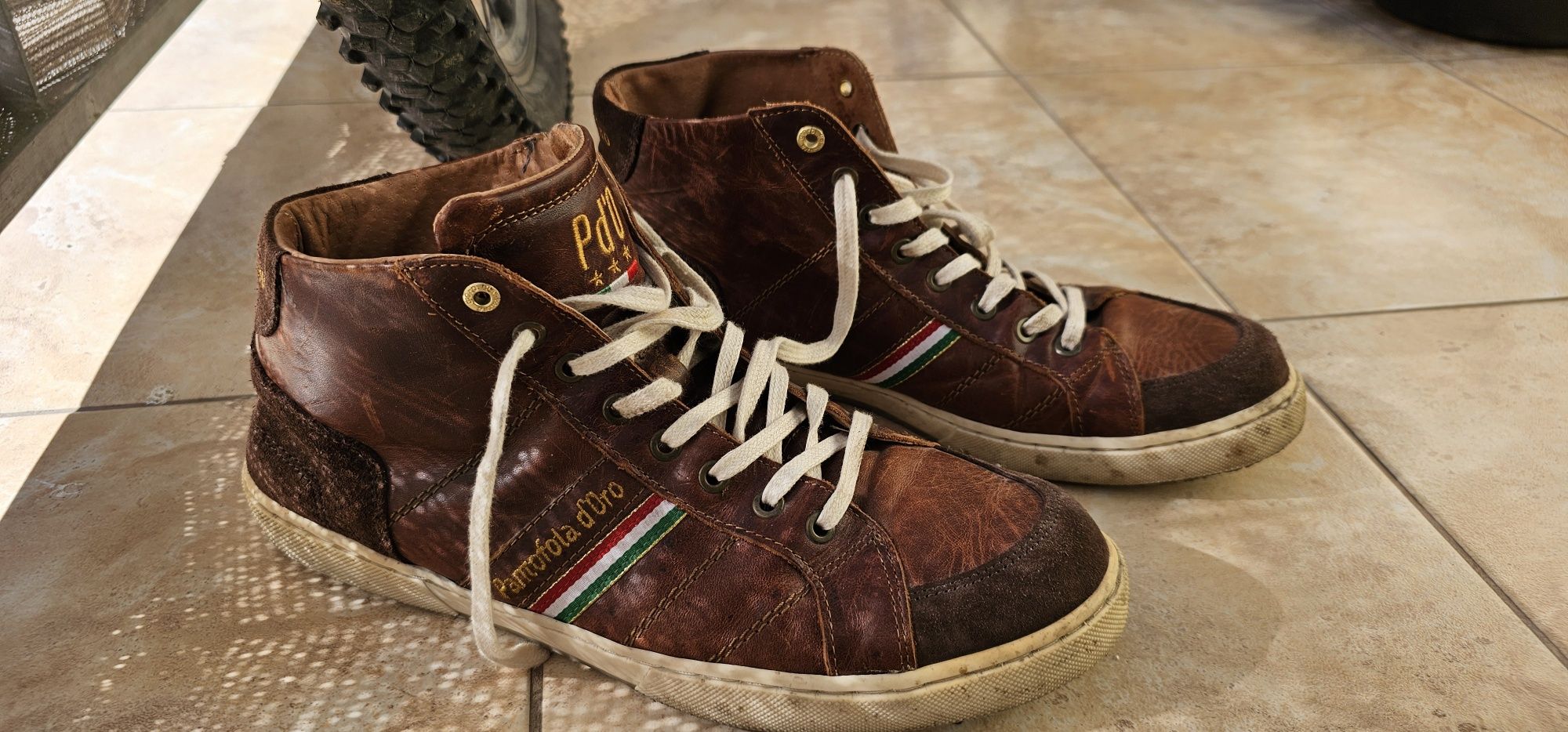 Buty skórzane męskie Pantofola d'Oro rozmiar 45 wkładka 29cm