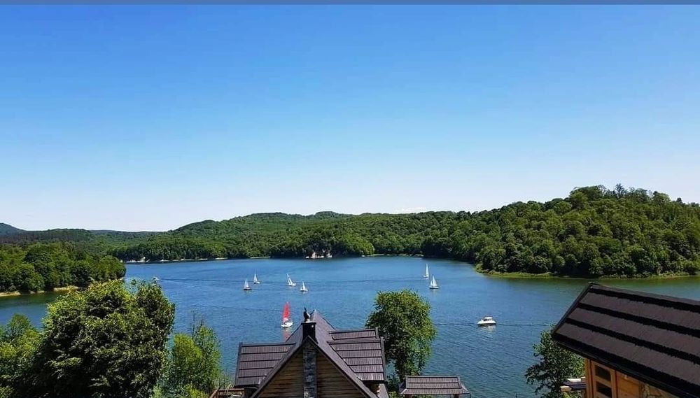 Domek Bieszczady Solina z balią.
