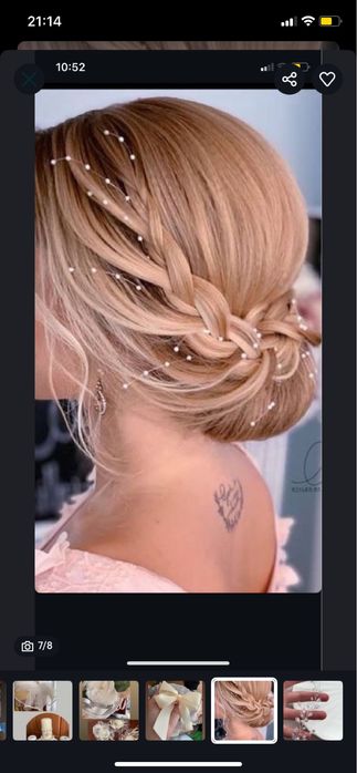 Прикраса у волосся для нареченої