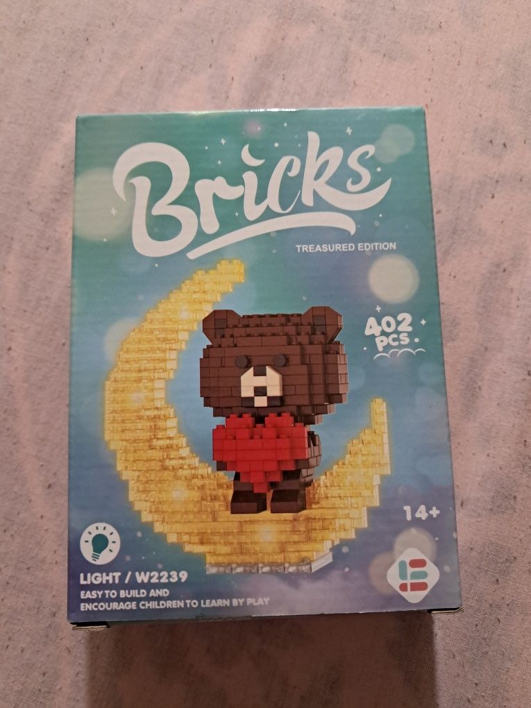 Lego bricks Bear Конструктор лего Ведмедик з сердечком на 402 деталі