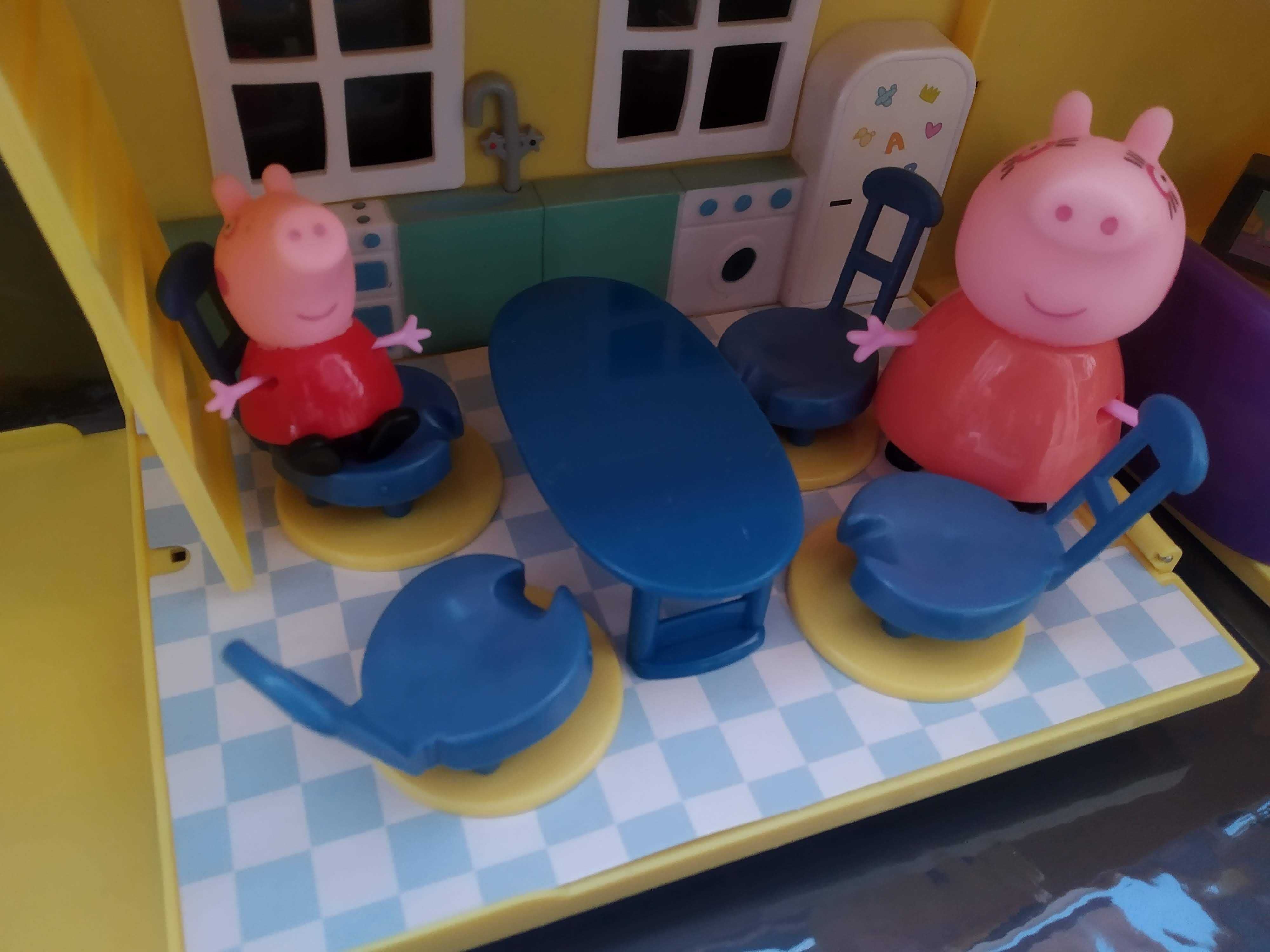 Casa bonecas equipada Peppa Pig personagens mobília (Porquinha Peppa)