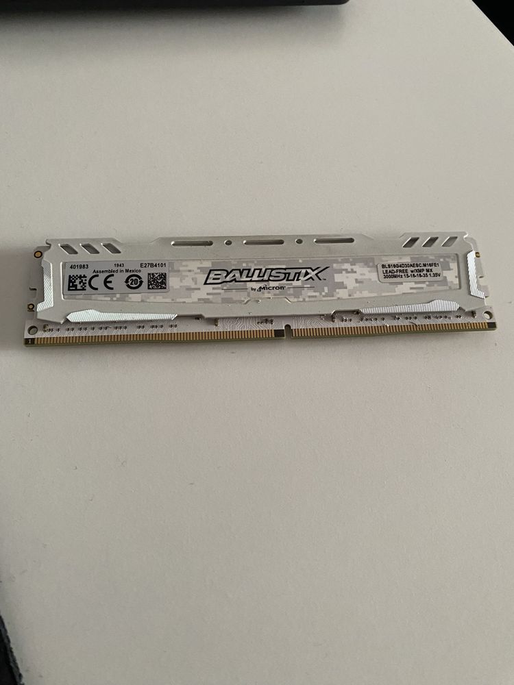 Ram Ballistix 1x16Gb 3000Mhz DDR4