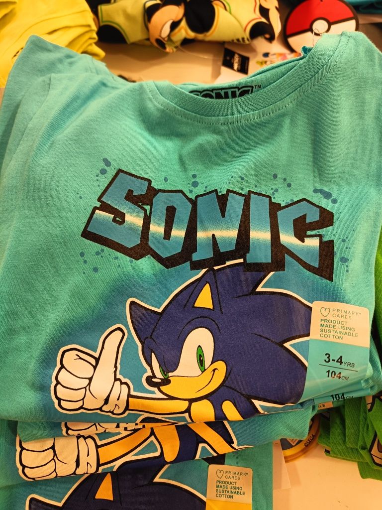 Шорти, кепка, футболка Sonic Primark, h&m