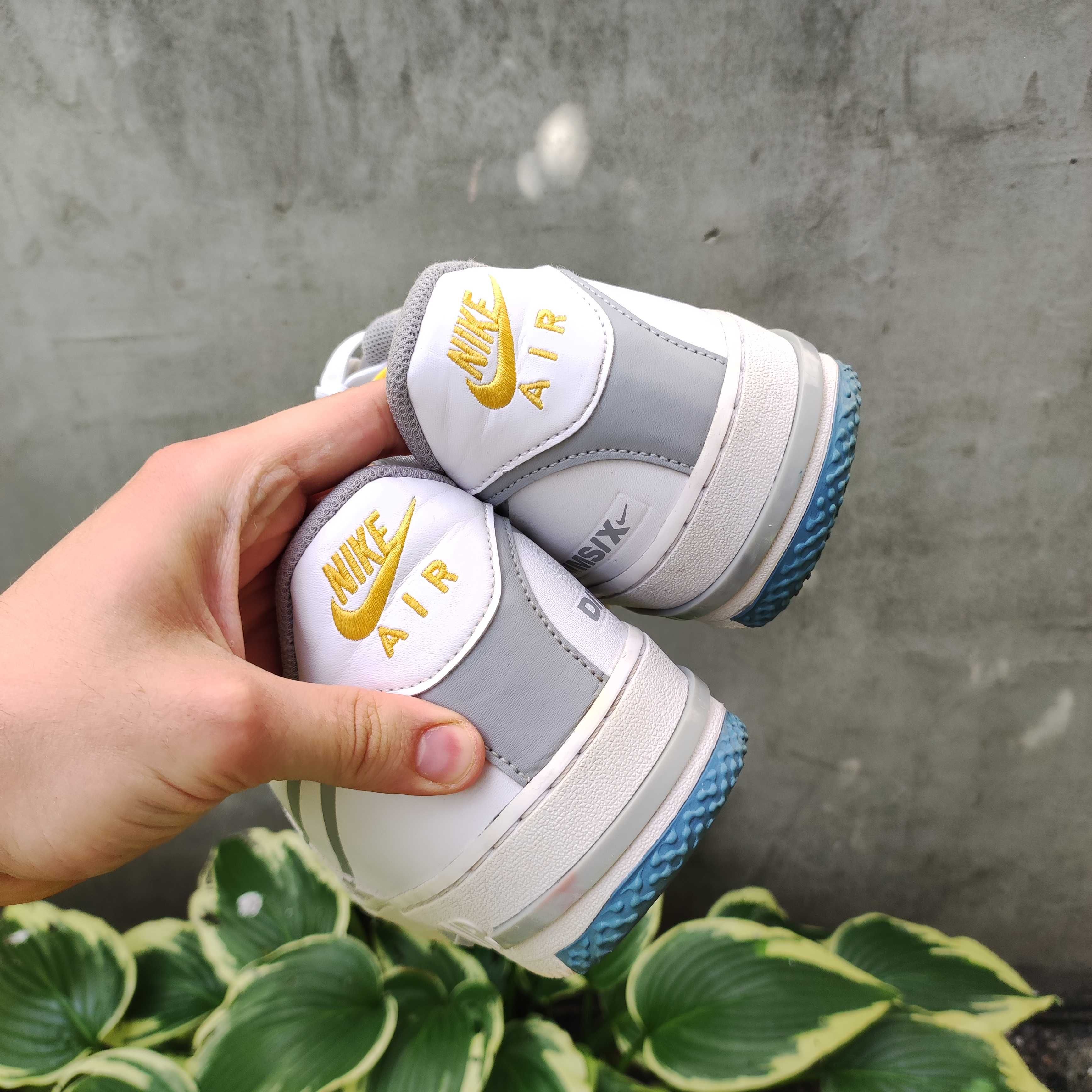 MĘSKIE Buty Nike AIR Force 1 Białe React Swoosh Skóra D/MS/X
