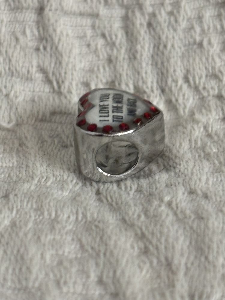 Peça compatível com pulseira pandora “I love you to the moon Back”