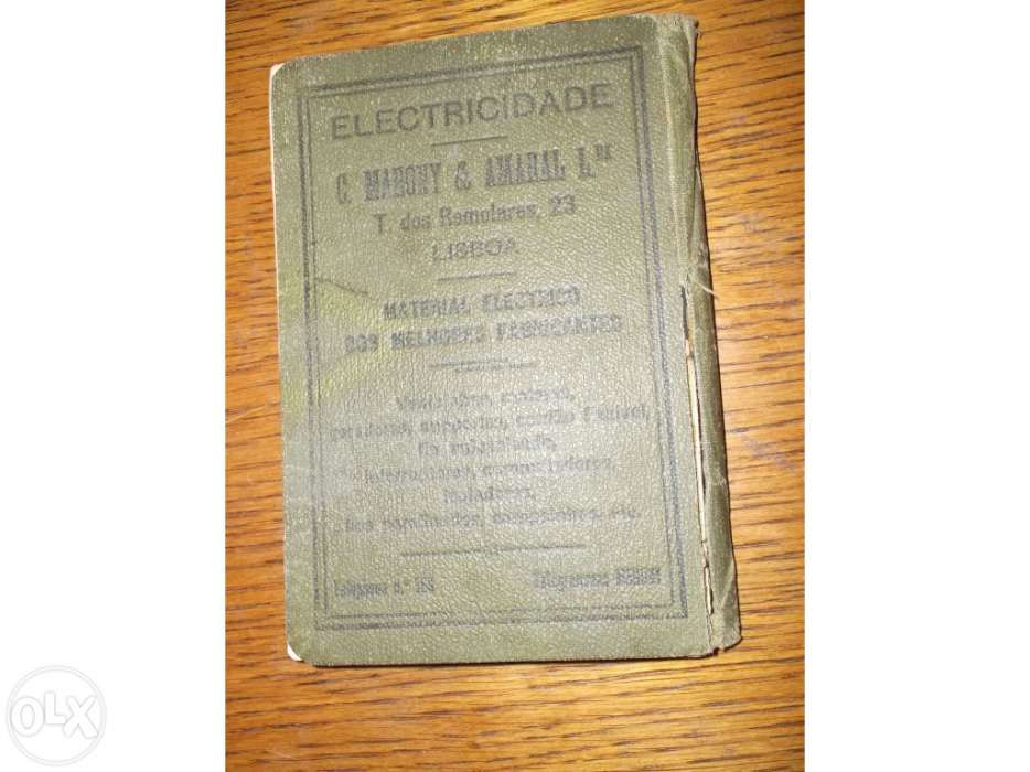 Livrinho de eletricista de 1916