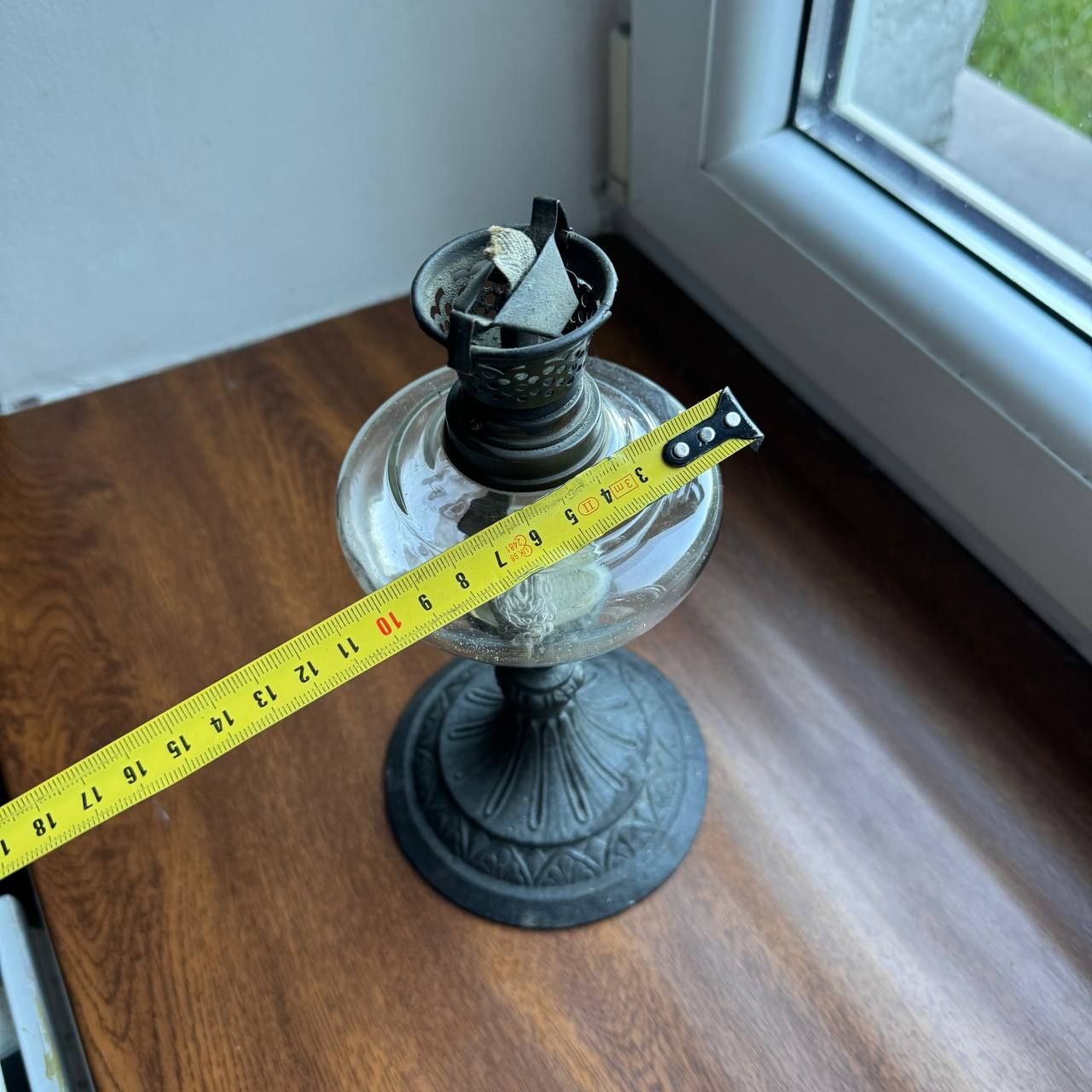Lampa naftowa Szkło/Cynkal pierwsza połowa XX wieku