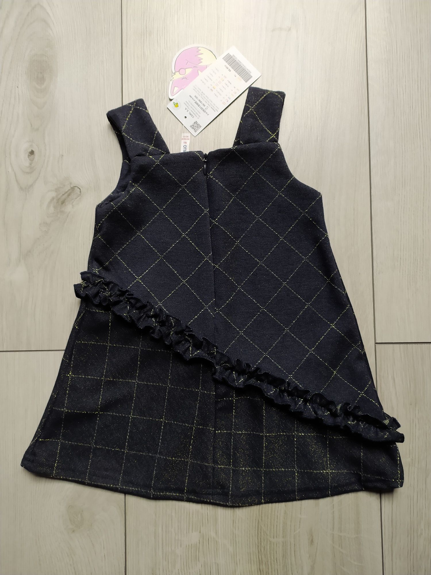 Zestaw nowych ubranek: sukienka + bluzka marki Coccodrillo -rozmiar 86