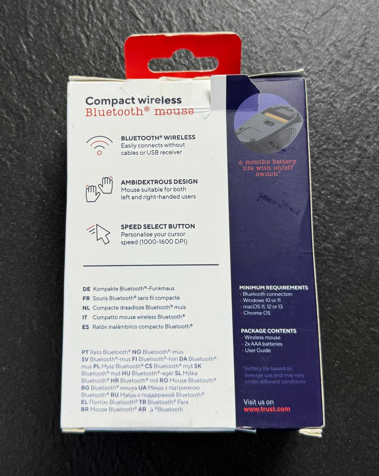 Trust Mysz bezprzewodowa Primo Bluetooth czarna