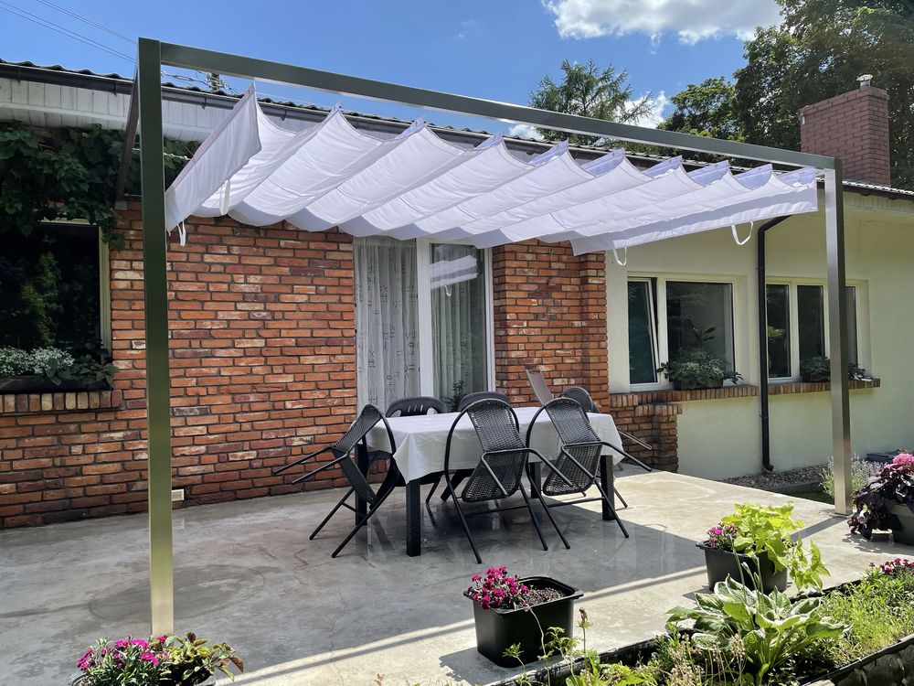 zadaszenie tarasu pergola nierdzewna