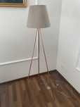 Lampa podłogowa + wymienny klosz w kolorze butelkowej zieleni