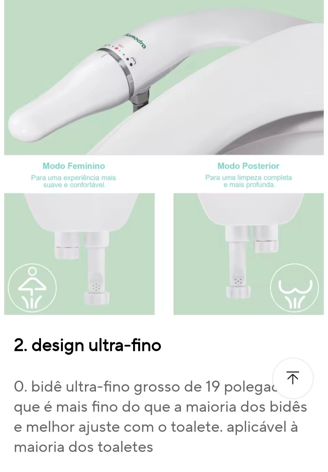Chuveiro higiénico novo