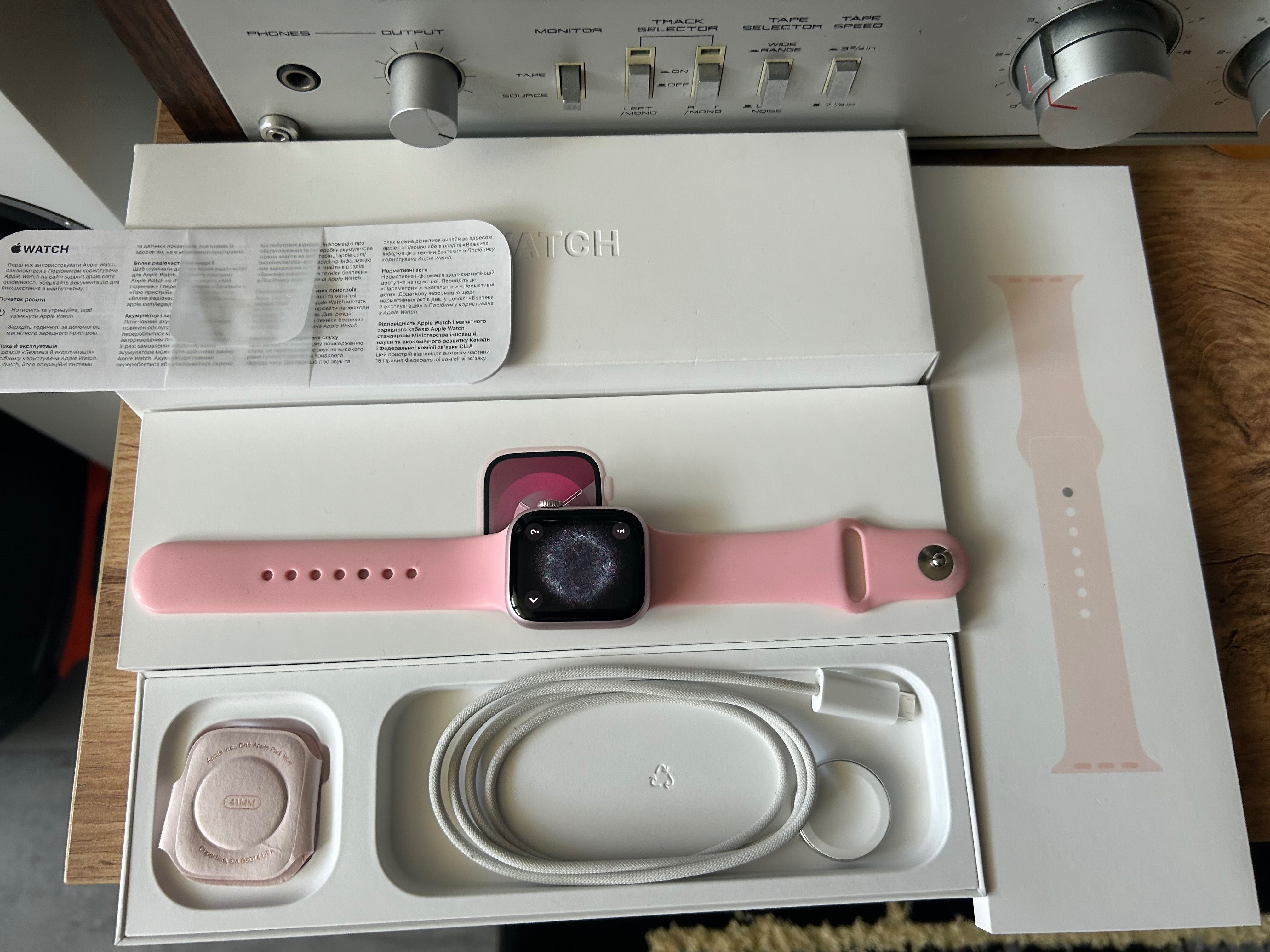 Zegarek Aplle Watch Series 9 41mm/A2982/Cellular/Pink/Esim/Wys!
