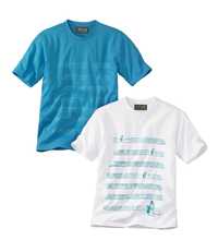 2 X Koszulka męska bawełniana zestaw 3XL T-shirt  N0037 ATLAS FOR MEN