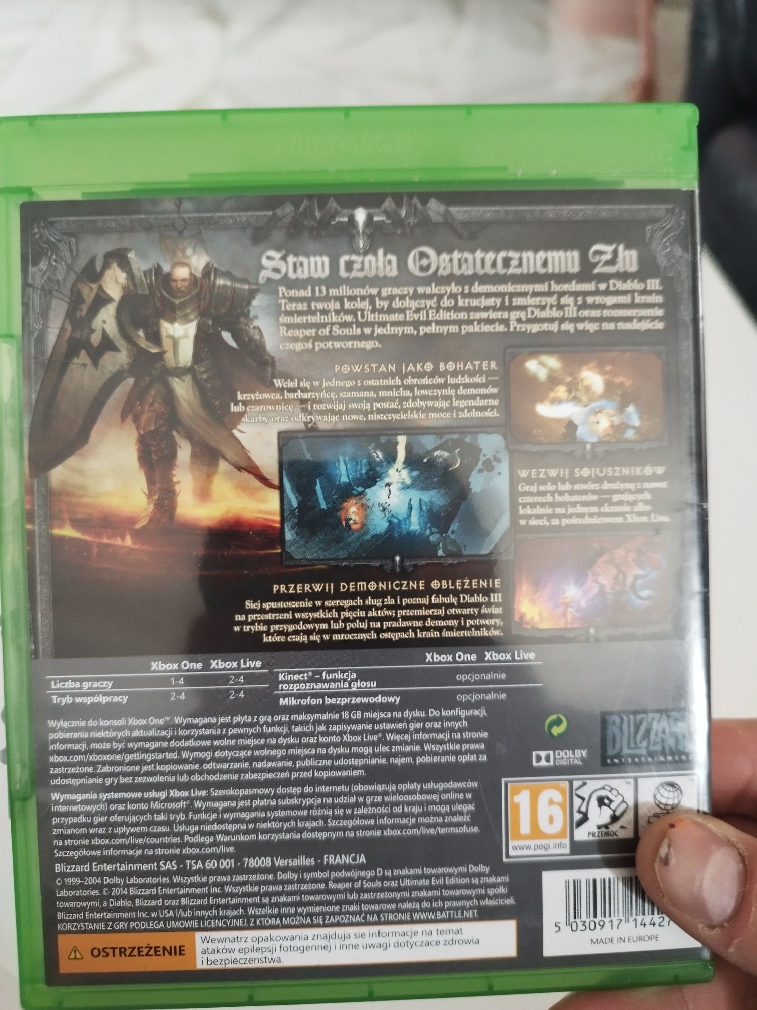 Diablo 3 reaper of souls Xbox one series x one s. / X