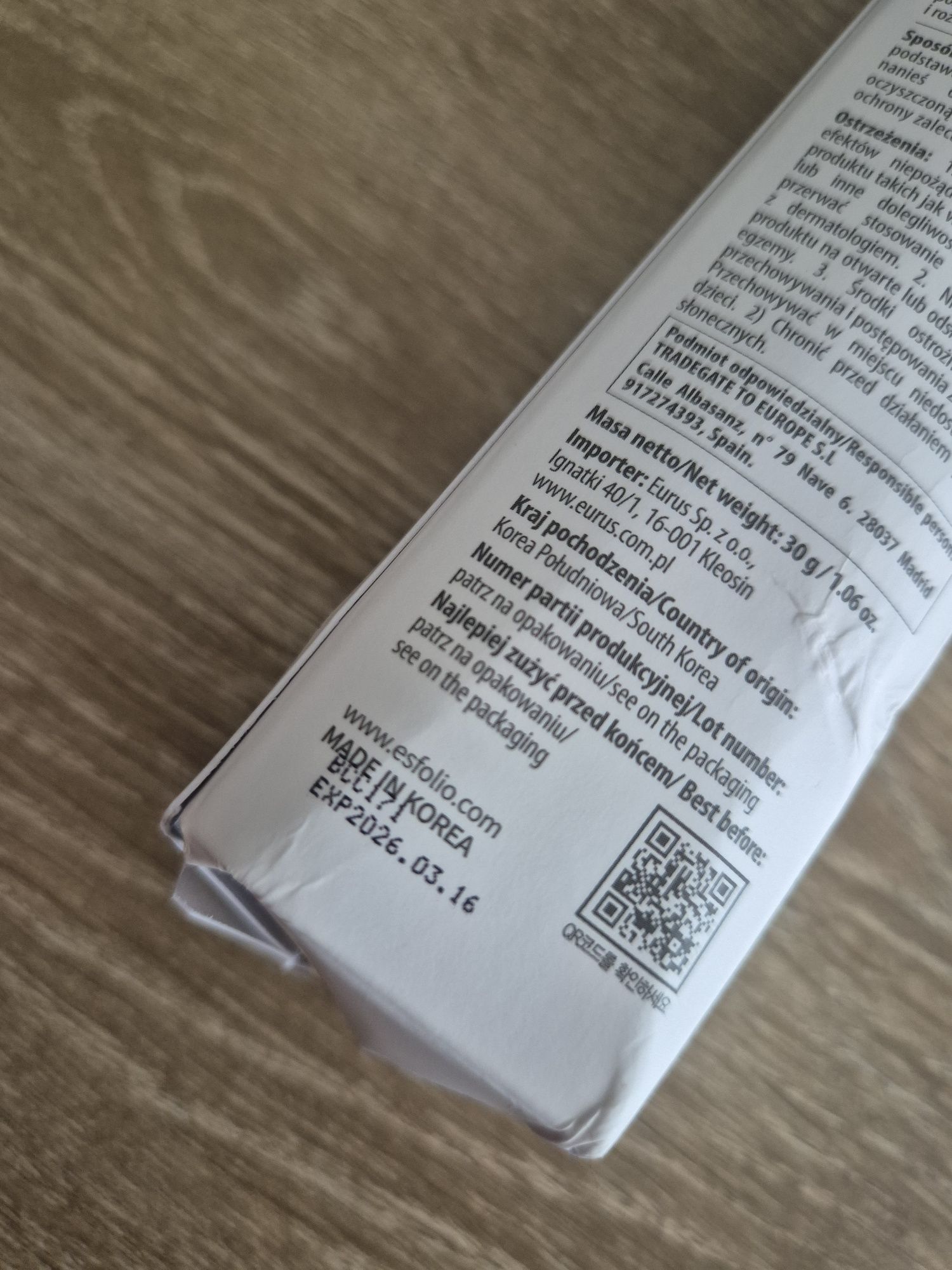 Krem esfolio przeciwsłoneczne Spf50+/Pa+++ na dzień 30 ml nowy