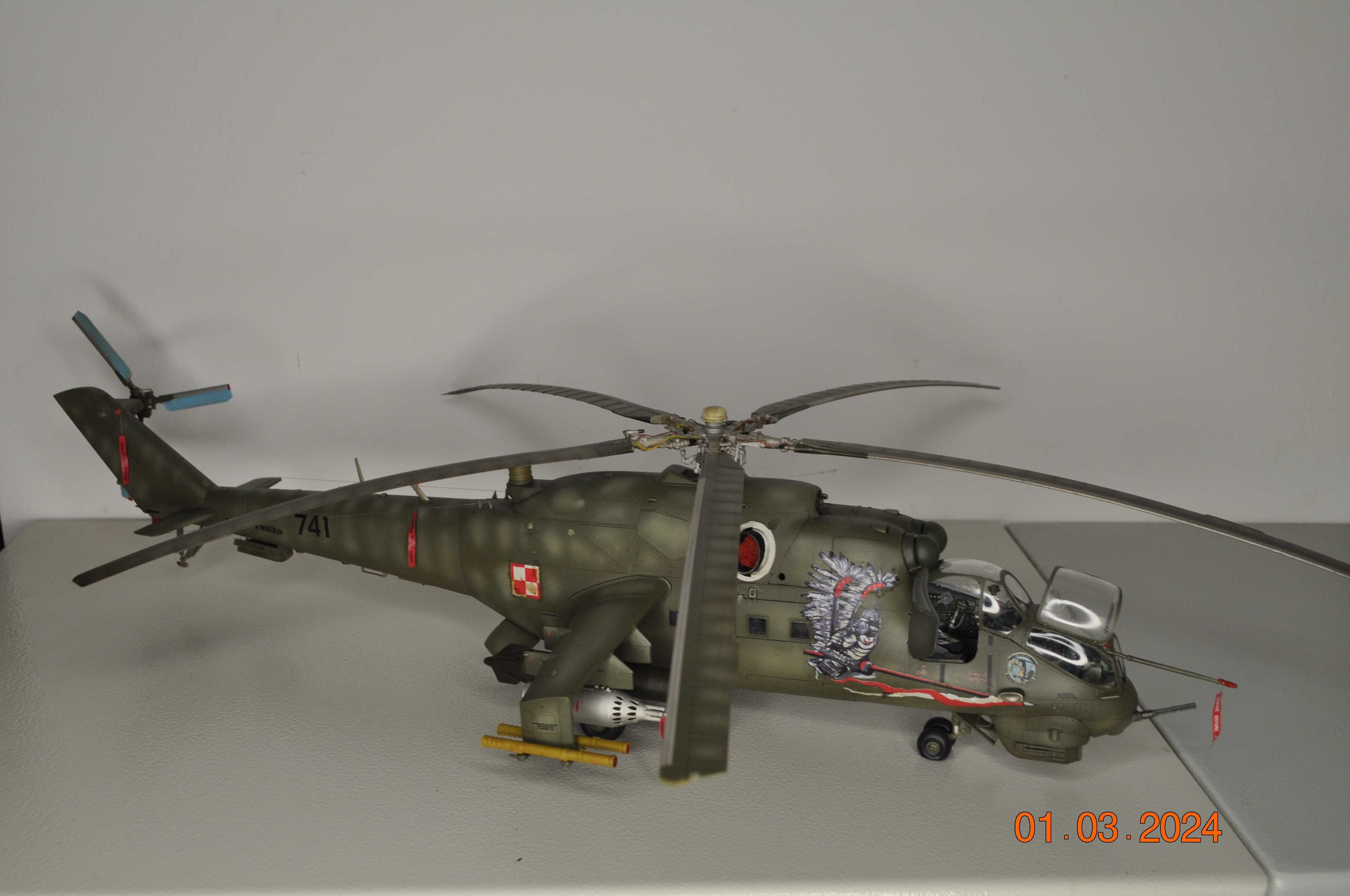 Mi-24 HIND HUSARZ zrobiony gotowy 1/35 polski