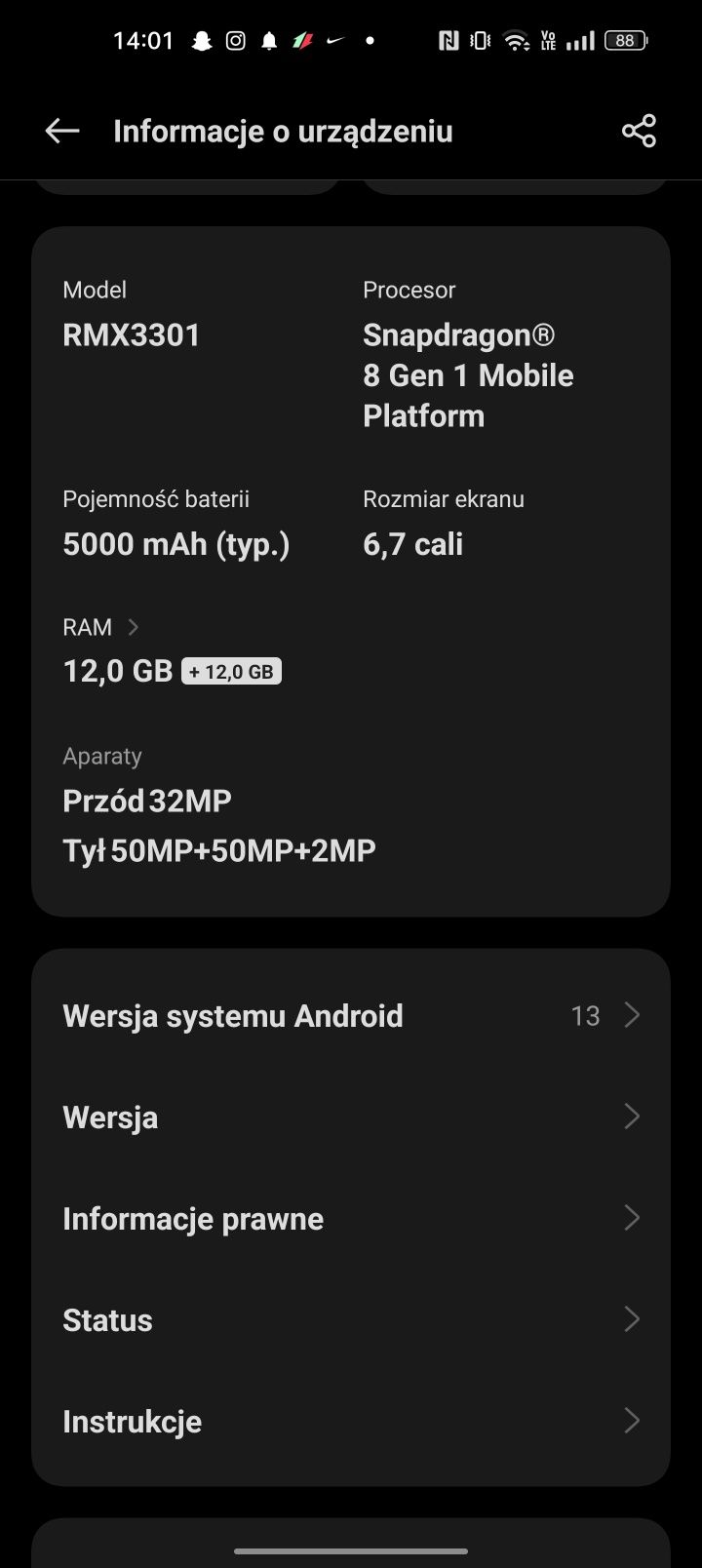 Realme GT 2 pro 265gb