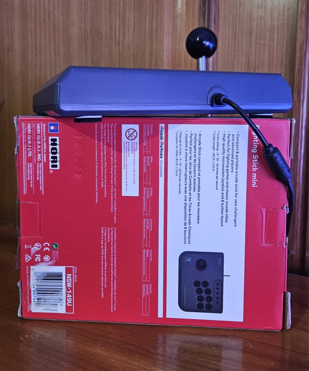 Nintendo Switch Hori Fighting Stick Mini with Box