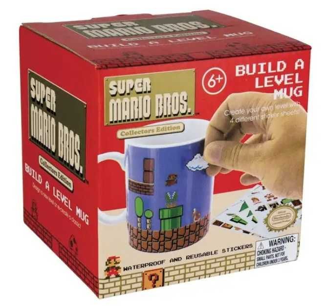 Kubek - Super Mario Bros Build a Level + naklejki