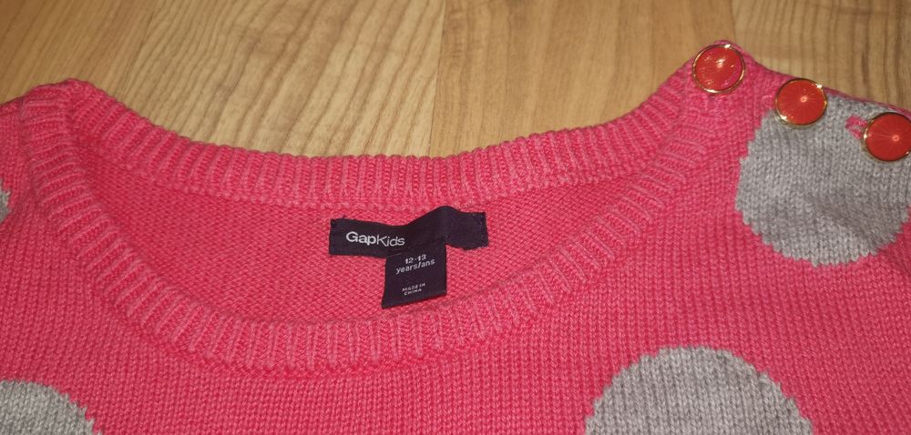 Sweter tunika różowy
