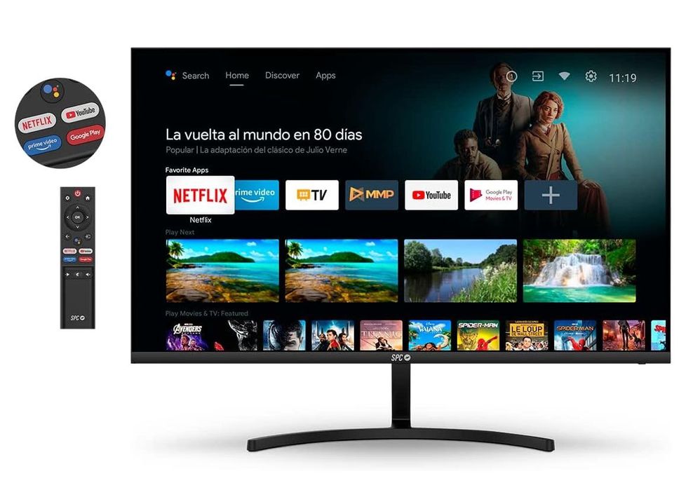 SPC Smart Monitor 27” – Android TV Full HD com colunas integradas