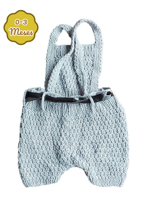 2 Macacões Jardineiras (Amarelo e Cinzento) 0-3 meses